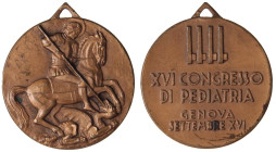 MEDAGLIE - FASCISTE - Medaglia 1936 A. XVI - Genova, congresso di pediatria AE Ø 36
qSPL