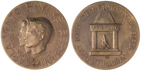 MEDAGLIE - VARIE - Medaglia 1991 - Nozze tra Paolo Vento e Claudia Bersani AE Ø 73
FDC