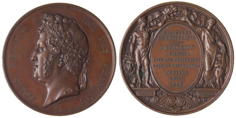MEDAGLIE ESTERE - FRANCIA - Luigi Filippo I (1830-1848) - Medaglia 1846 AE Ø 51C...