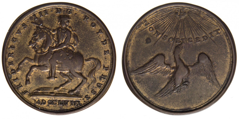 MEDAGLIE ESTERE - GERMANIA - PRUSSIA - Federico II (1740-1786) - Medaglia 1758 A...