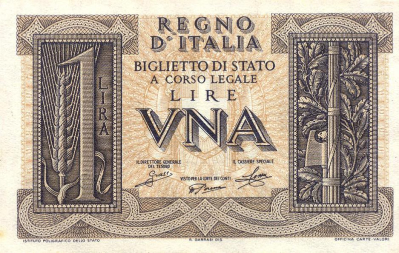 CARTAMONETA - BIGLIETTI DI STATO - Vittorio Emanuele III (1900-1943) - Lira 14/1...