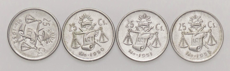 LOTTI - Estere MESSICO - 25 centavos 1950-1951-1952-1953
BB÷SPL