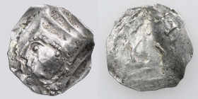 Belgium. Lower Lorraine. Heinrich II 1014-1024. AR Denar (17mm, 0.99g). Leige mint. Diademed bust left / crossier. Ilisch 34.11; Dbg. 1228; Dengis 140...