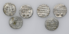 Byzantine Empire (Group of three). Basil II Bulgaroktonos, with Constantine VIII. 976-1025. AR Miliaresion. Constantinople mint. [ЄҺ TOVTω ҺICAT ЬASIL...
