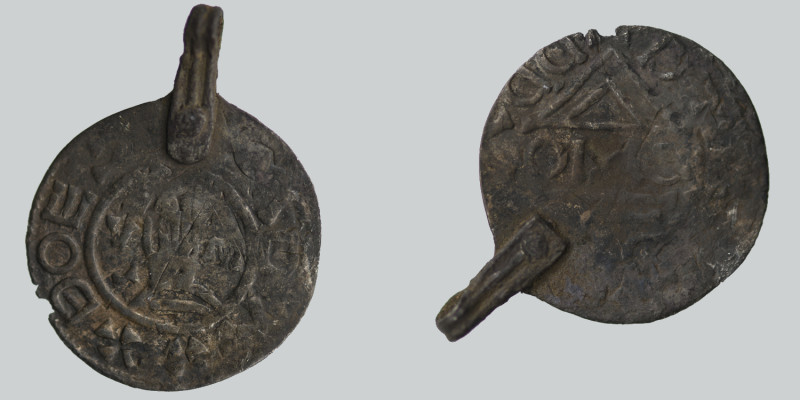 Czechia. Bohemia. Boleslav II 967 - 999. AR Denar (19mm, 0.94g(including loop))....