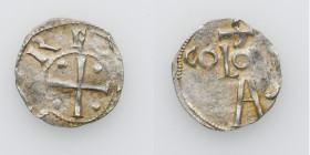 Germany. Cologne. Otto III 983-1002. AR Denar (17mm, 1.92g). Cologne mint. [+OTTO] REX, cross with pellets in each angle / S / COLO[NIA] / A G, Cologn...
