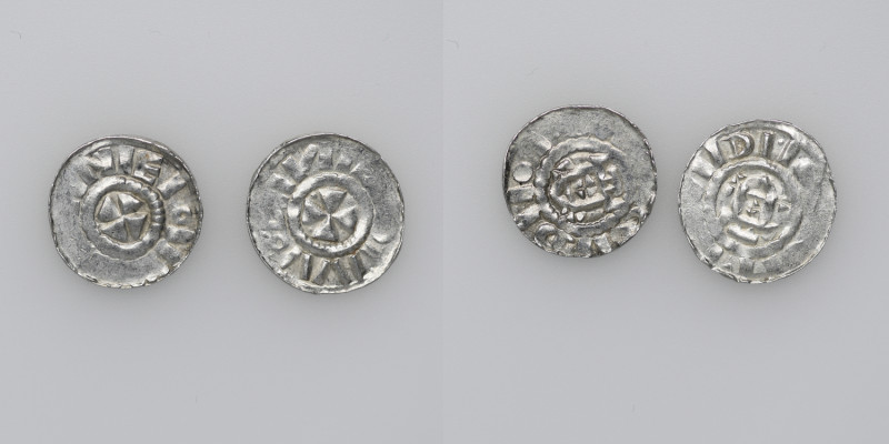 Germany (Group of two). Archdiocese of Magdeburg. Giselher 981-1004. AR Denar. M...