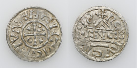 Germany. Duchy of Bavaria. Heinrich IV (II) 1002-1009. AR Denar (19mm, 2.10g). Regensburg mint; moneyer Cnco. +HCNTICI:IVS, cross with three pellets i...