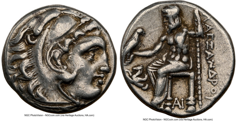 MACEDONIAN KINGDOM. Alexander III the Great (336-323 BC). AR drachm (16mm, 10h)....