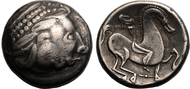 CELTIC. EASTERN EUROPEAN CELTS. 
Silver Tetradrachm, circa 2nd-1st centuries BC...