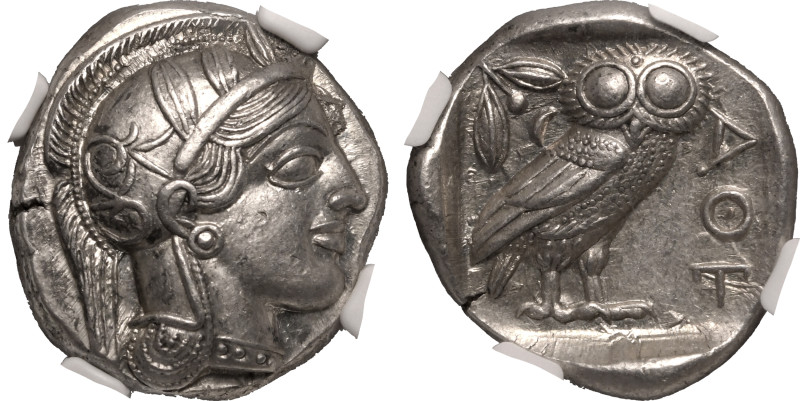 ANCIENT GREECE. ATTICA, ATHENS. 
Silver Tetradrachm, circa 440-404 BC. 
Mid-ma...