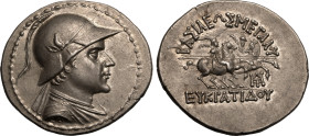 Greco-Baktrian Kingdom, Eukratides I 'the Great' AR Tetradrachm