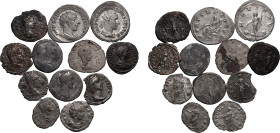 Various Emperors/Empresses, 10x Denarii + 2x Antoniniani
