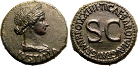 Julia Augusta (Livia) Æ Dupondius