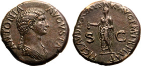 Antonia (mother of Claudius) Æ Dupondius