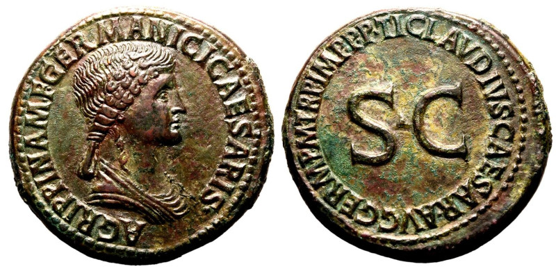 ROMAN EMPIRE. Agrippina Senior. 
Bronze Sestertius, AD 42-43. Rome. 
Obv: AGRI...