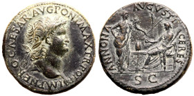 Nero Æ Sestertius
