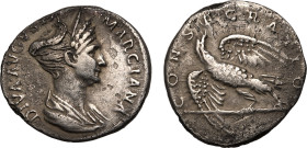 Diva Marciana (sister of Trajan) AR Denarius