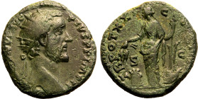 Antoninus Pius Æ Dupondius