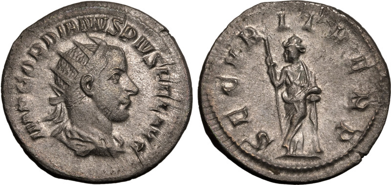 ROMAN EMPIRE. Gordian III. 
Silver Antoninianus, AD 243-244. Rome. 
Obv: IMP G...