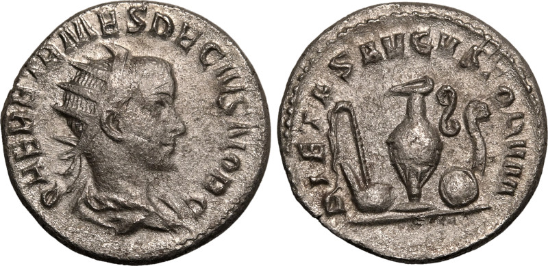 ROMAN EMPIRE. Herennius Etruscus (Caesar). 
Silver antoninianus, AD 250-251. Ro...