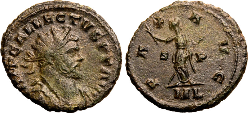 ROMAN EMPIRE. Allectus. 
Billon Antoninianus, AD 293-296. Londinium. 
Obv: IMP...