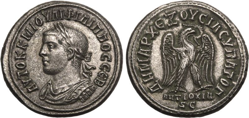 ROMAN PROVINCIAL. SELEUCIS AND PIERIA, ANTIOCH. Philip II. 
Billon Tetradrachm,...