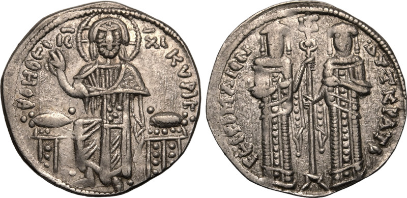 BYZANTINE EMPIRE. Andronicus II 'Palaeologus', with Michael IX. 
Silver Basilik...