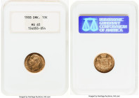 Frederick VIII gold 10 Kroner 1908-VBP MS65 NGC Copenhagen mint, KM809, Fr-198. HID09801242017 © 2024 Heritage Auctions | All Rights Reserved