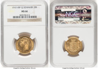 Frederik VIII gold 20 Kroner 1910 (h)-VBP MS66 NGC, Copenhagen mint, KM810, Fr-297. HID09801242017 © 2024 Heritage Auctions | All Rights Reserved