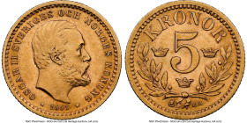 Oscar II gold 5 Kronor 1901-EB MS63 NGC, KM766. HID09801242017 © 2024 Heritage Auctions | All Rights Reserved