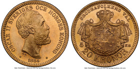 Oscar II gold 20 Kronor 1884-EB MS65+ NGC, KM748. HID09801242017 © 2024 Heritage Auctions | All Rights Reserved