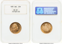 Oscar II gold 20 Kronor 1895-EB MS65 NGC, Stockholm mint, KM748, Fr-93a. HID09801242017 © 2024 Heritage Auctions | All Rights Reserved