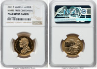 Carl XVI Gustaf gold Proof "Nobel Prize Centennial" 2000 Kronor 2001 PR69 Ultra Cameo NGC, Eskilstuna mint, KM920. Mintage: 5,000. HID09801242017 © 20...