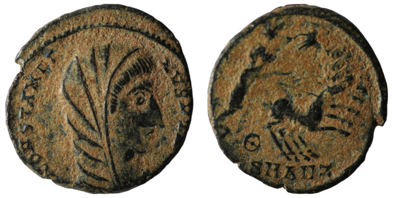 Divus Constantinus I. (337-340 AD). Æ Follis. Antioch. Obv: DV CONSTANTINVS PT A...