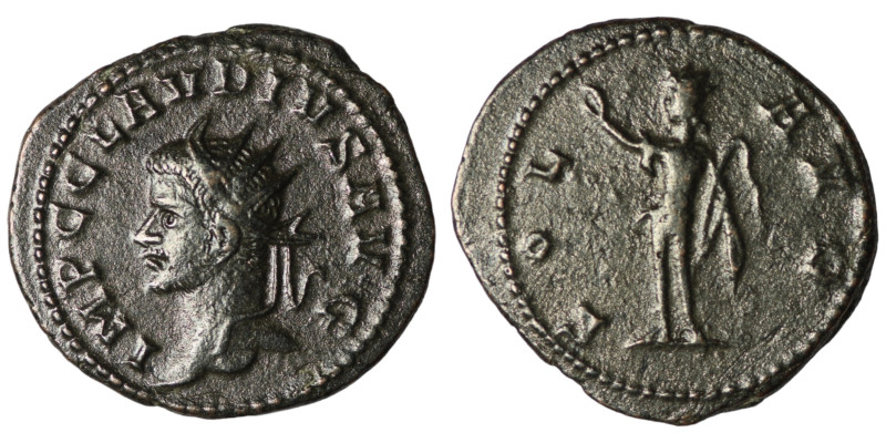 Claudius II. Gothicus. (268-269 AD). BI Antoninianus. Antioch. Obv: IMP C CLAVDI...