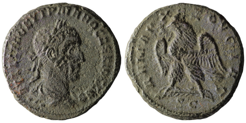 Trajan Decius. (250-251 AD). Billon Tetradrachm. Antioch. Obv: laureate bust of ...