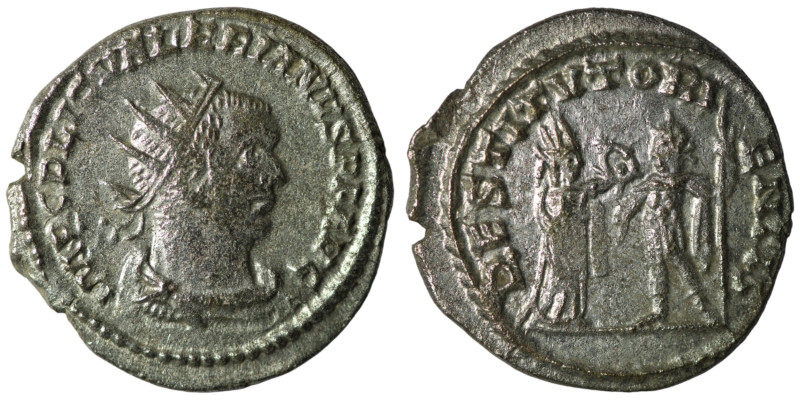 Valerian I. (253-260 AD). AR Antoninian. Antioch. Obv: IMP C P LIC VALERIANVS AV...