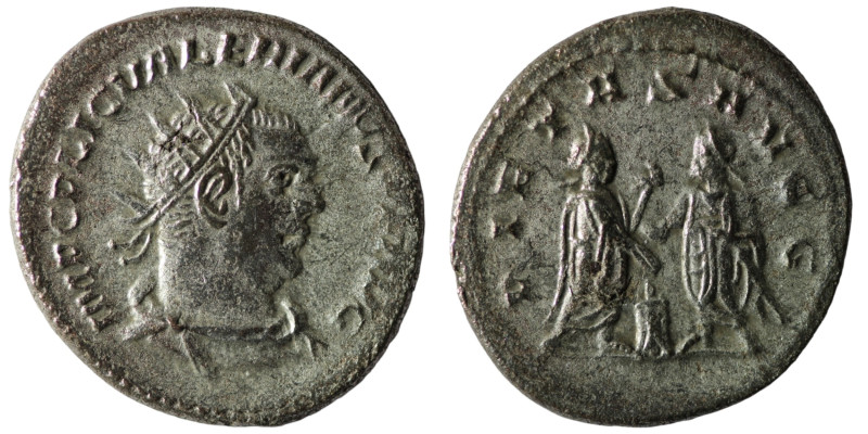 Valerian I. (256-258 AD). AR Antoninian. Antioch. Obv: IMP C P LIC VALERIANVS P ...