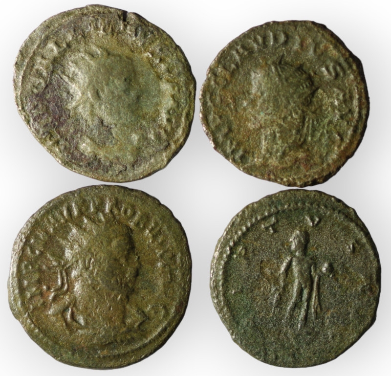 Lot of 4 ancient bronze coins. sold as seen, no return.