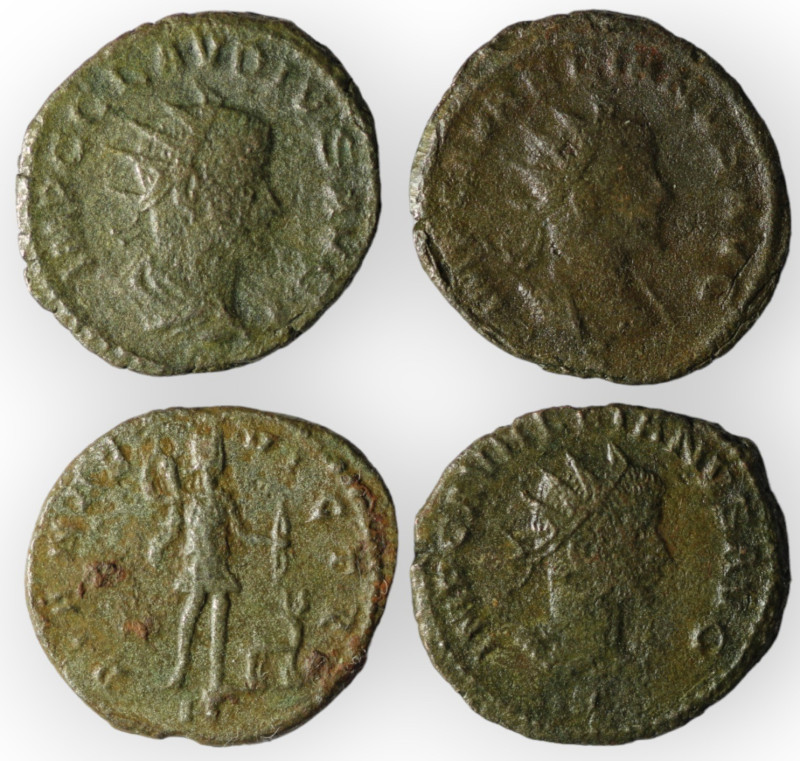 Lot of 4 ancient bronze coins. sold as seen, no return.