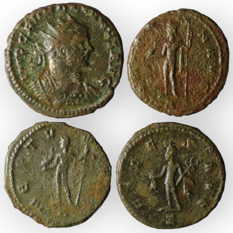 Lot of 4 ancient bronze coins. sold as seen, no return.