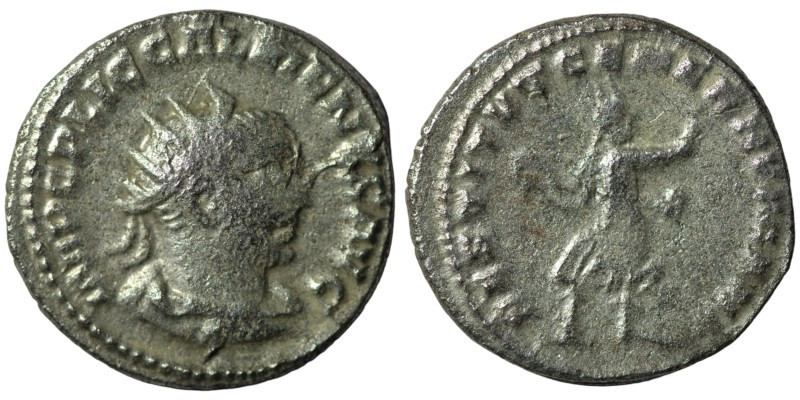 Gallienus. (255-256 AD). AR Antoninian. Colonia Viminacium. Obv: IMP C P LIC GAL...