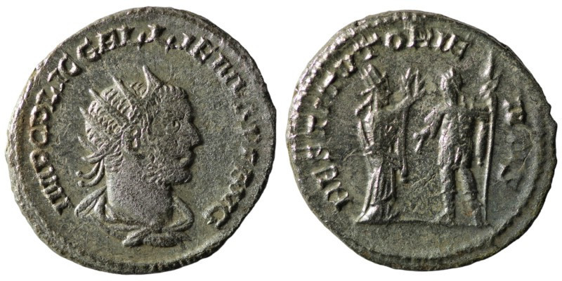 Gallienus. (253-268 AD). AR Antoninian. Antioch. Obv: IMP C P LIC GALLIENVS AVG....