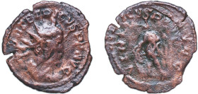 Rome Gallic Empire 272 AE Antoninianus - Tetricus I (LAETITIA AVG N) Bronze Cologne Mint 2.16g VF AGK 5b RIC V.1 90