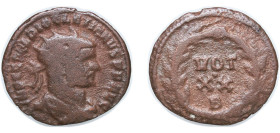 Rome Roman Empire 297 - 298 B AE Nummus - Diocletianus (VOT XX) Bronze Rome Mint 2.35g VF RIC VI 86 OCRE ric.6.rom.86