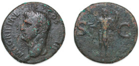 Rome Roman Empire 37 - 41 AE As - Agrippa (S C; Neptune) Bronze Rome Mint 10.65g VF RIC I 58 OCRE ric.1(2).gai.58 BMC RE 161