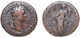 Rome Roman Empire 87 AE As - Domitian (FORTVNAE AVGVSTI S C; Fortuna) Bronze Rome Mint 10.21g VF RIC II.1 545 OCRE ric.2_1(2).dom.545