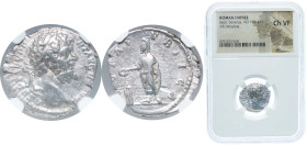 Rome Roman Empire 196 - 197 AR Denarius - Septimius Severus (VOTA PVBLICA) Silver Rome Mint 3g NGC CH VF RIC IV.1 96A OCRE ric.4.ss.96A