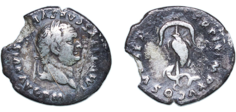 Rome Roman Empire 80 AR Denarius - Titus (TR P IX IMP XV COS VIII P P; Rome) Sil...